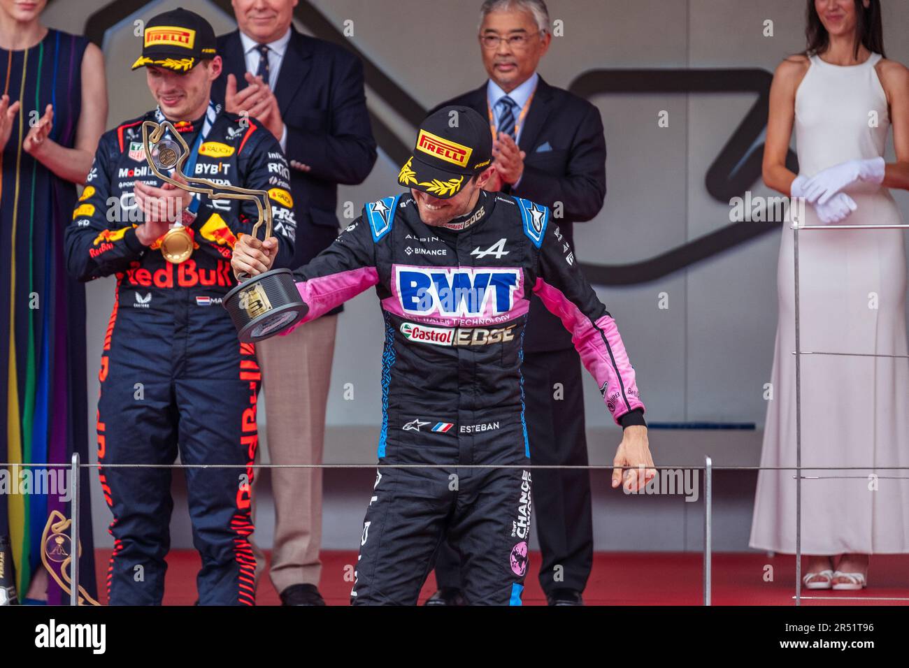 Monte-Carlo, Monaco, Circuit de Monaco, 28. Mai 2023: Esteban Ocon, während des Formel-1-Grand Prix von Monaco Stockfoto