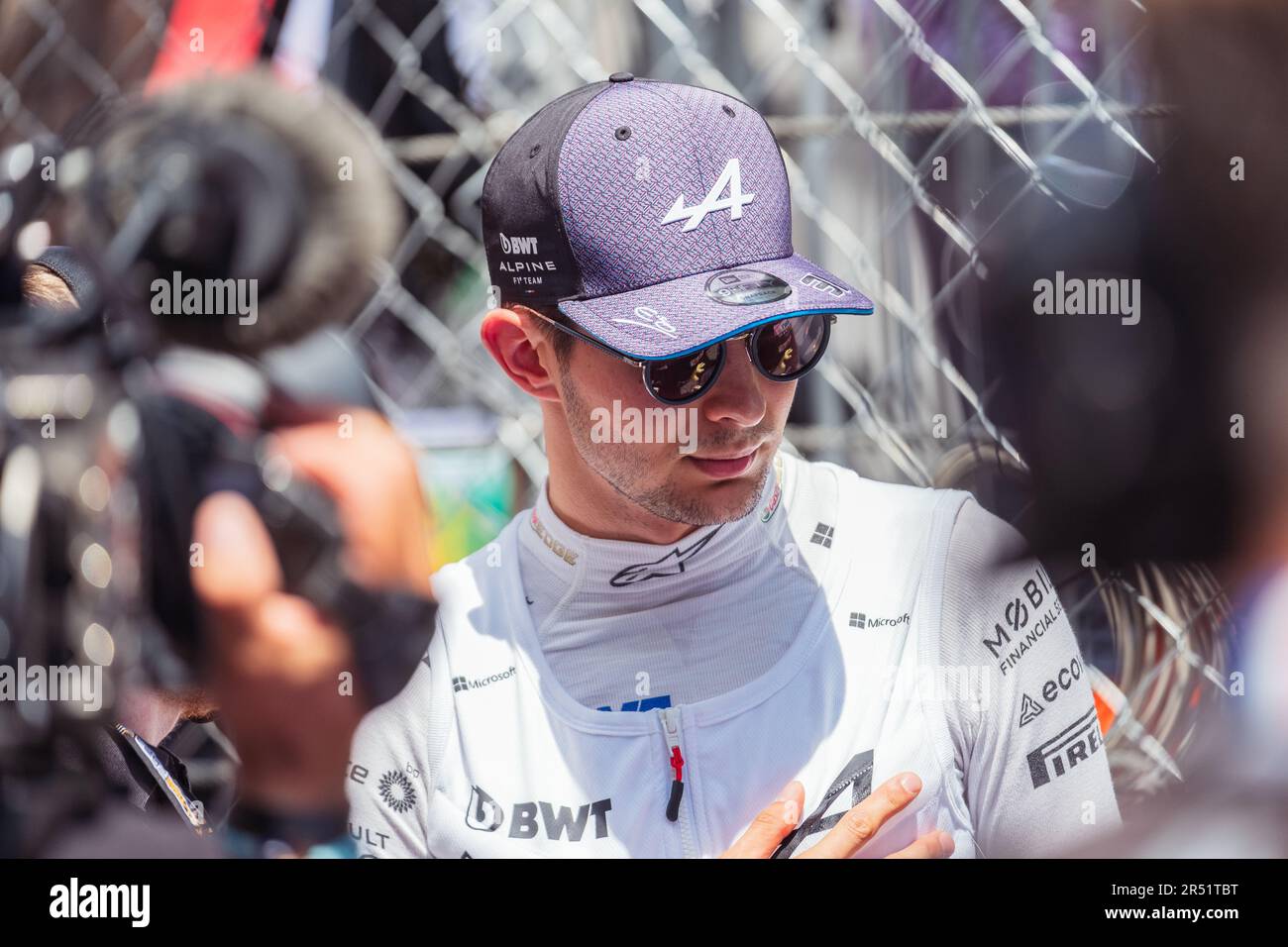 Monte-Carlo, Monaco, Circuit de Monaco, 28. Mai 2023: Esteban Ocon, während des Formel-1-Grand Prix von Monaco Stockfoto