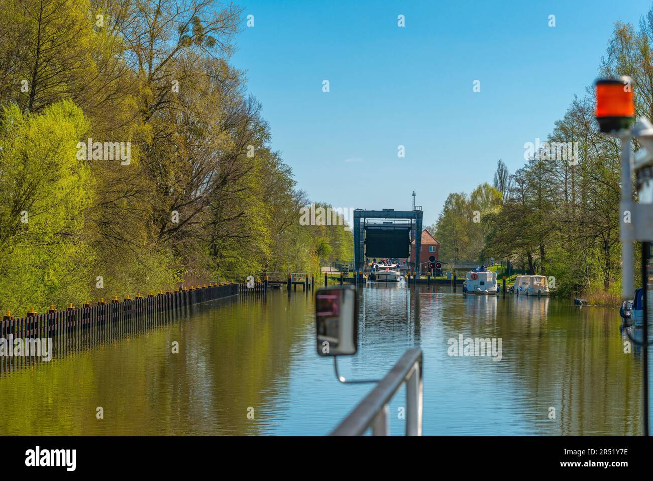 Mirow-Lock, Mirow, Mecklenburg-Seengebiet, Mecklenburg-Vorpommern, Ostdeutschland, Europa Stockfoto