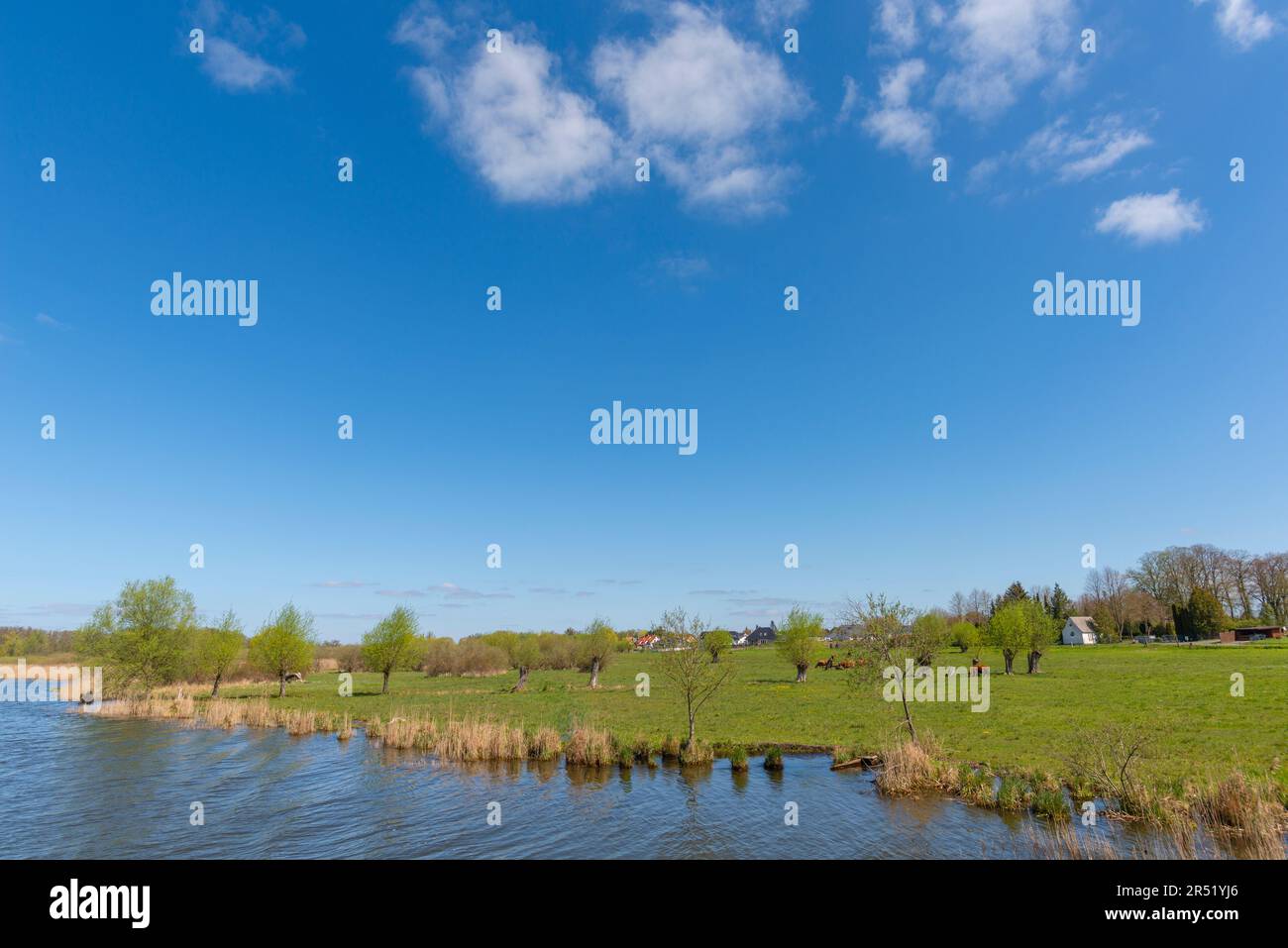 Mecklenburg-Seengebiet, Mecklenburg-Vorpommern, Ostdeutschland, Europa Stockfoto