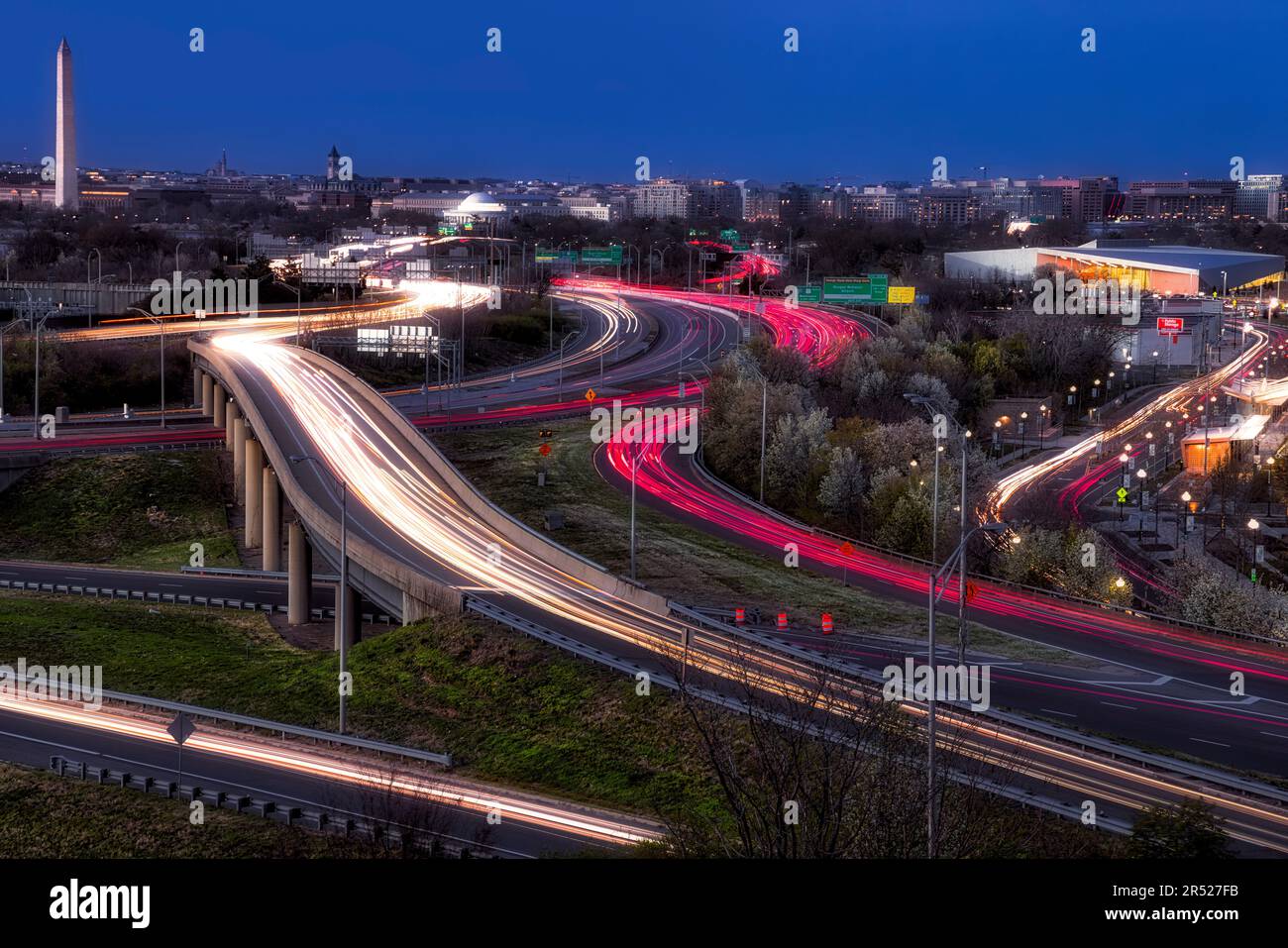 Skyline von Washington DC Stockfoto