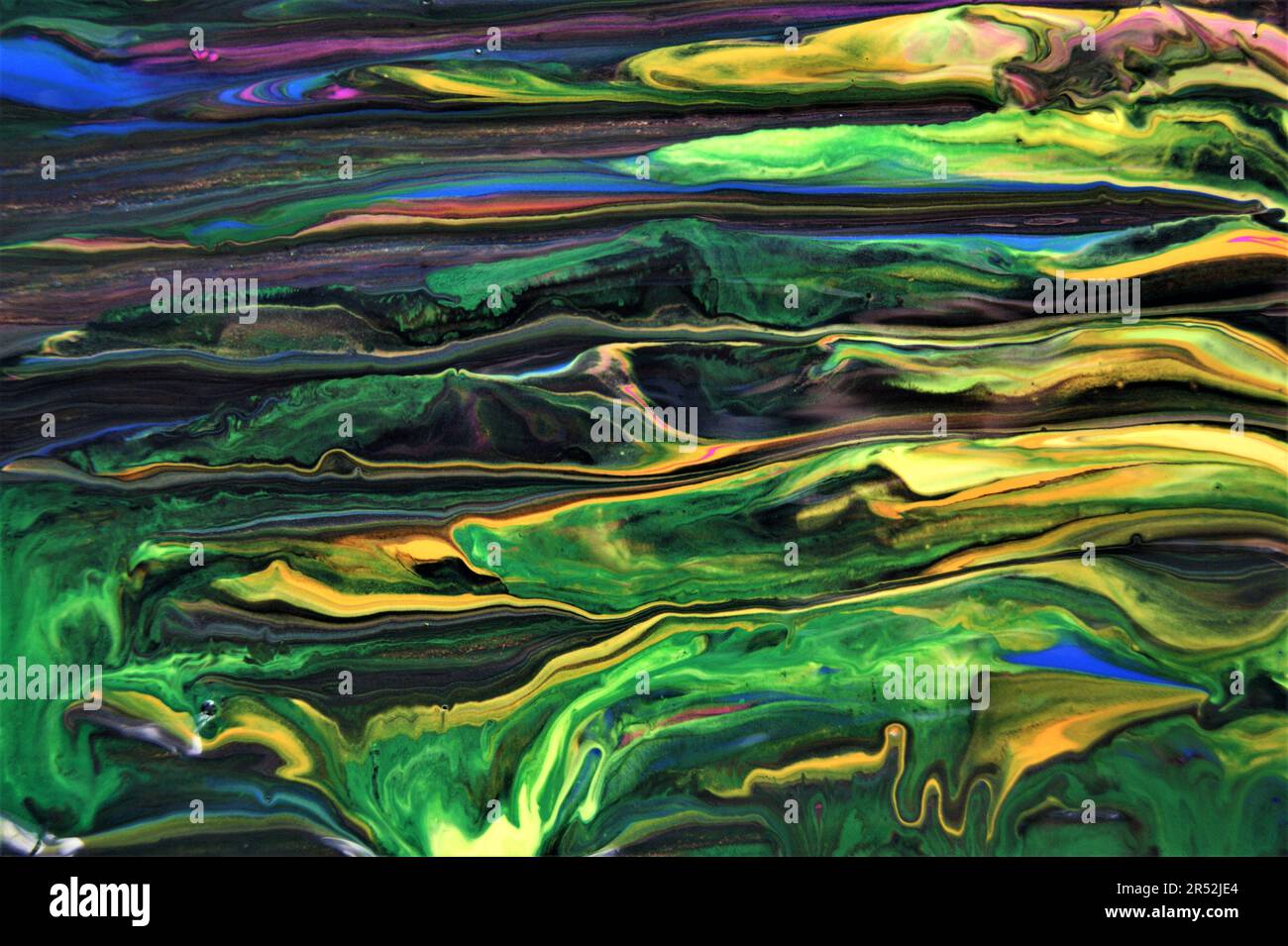 Abstrakter, farbenfroher Hintergrund. Eine Mischung aus verschiedenen Farben. Stockfoto