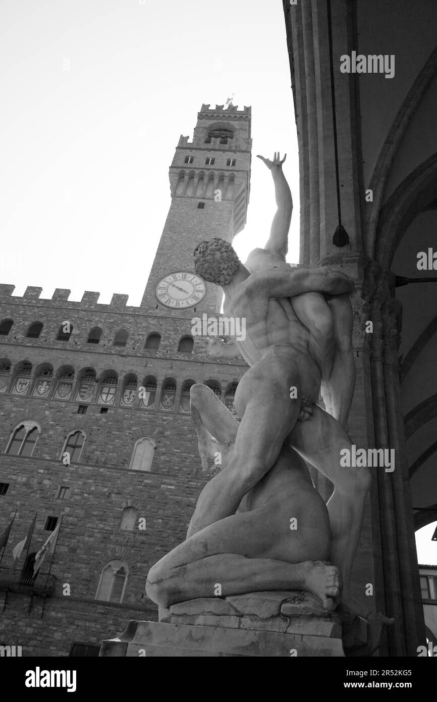 Berühmte Statue in Signoria Platz (Piazza della Signoria), Florenz Stockfoto