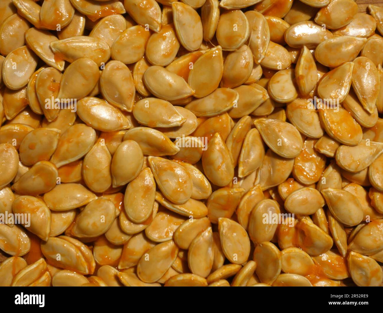 Frischen Kürbiskernen Stockfoto