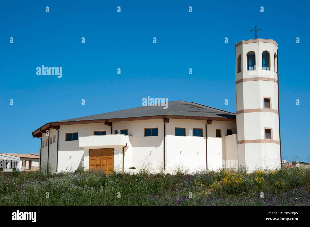 Kirche, Gibellina Nuova, Provinz Trapani, Sizilien, Italien Stockfoto