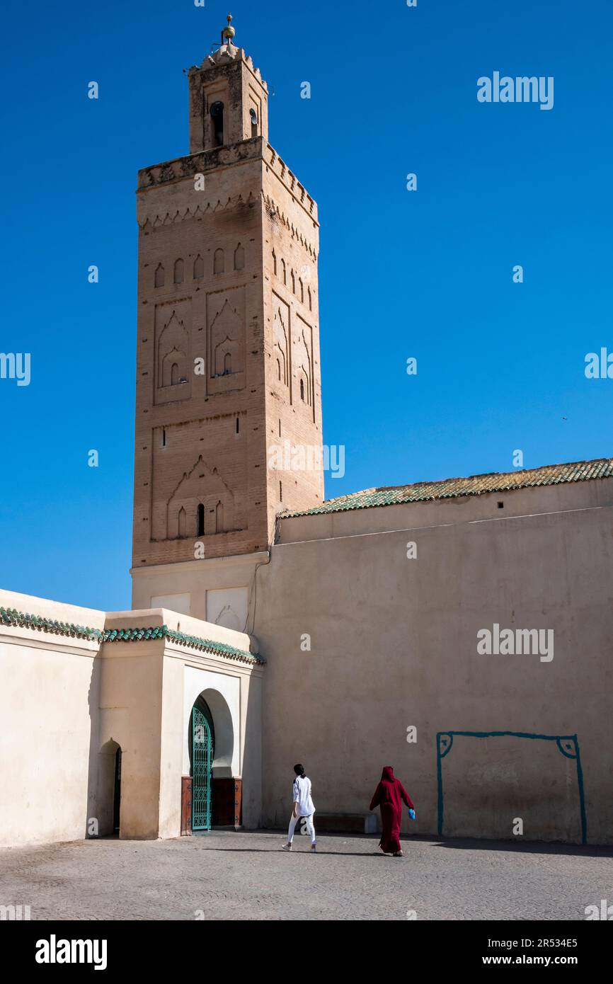 Zawiya von Sidi Bel Abbas, Marrakesch, Marokko Stockfoto