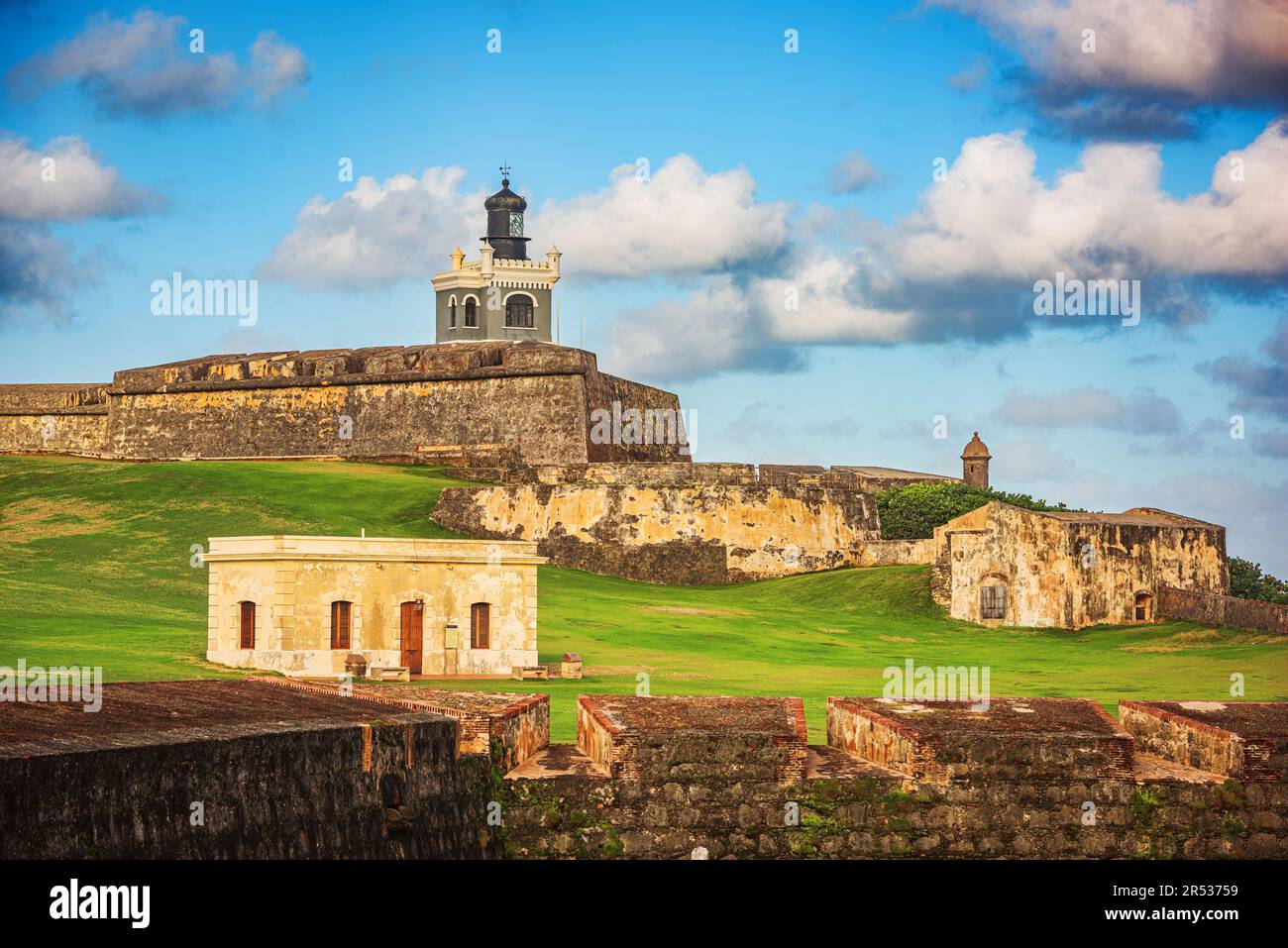 San Juan, Puerto Rico im Castillo San Felipe del Morro. Stockfoto