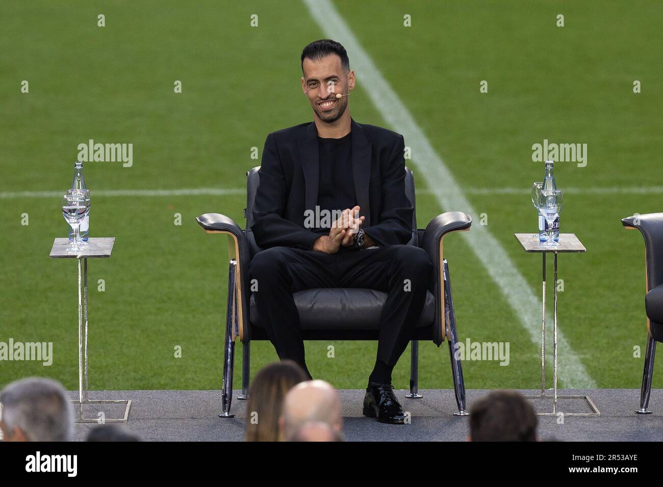 Barcelona, Spanien. 31. Mai 2023. BARCELONA, SPANIEN – 31. MAI: .Carles Puyol während Sergio Busquets Abschied im Spotify Camp Nou am 31. Mai 2023 in Barcelona, Spanien (Kreditbild: © Gerard Franco/DAX via ZUMA Press Wire) NUR REDAKTIONELLER GEBRAUCH! Nicht für den kommerziellen GEBRAUCH! Stockfoto