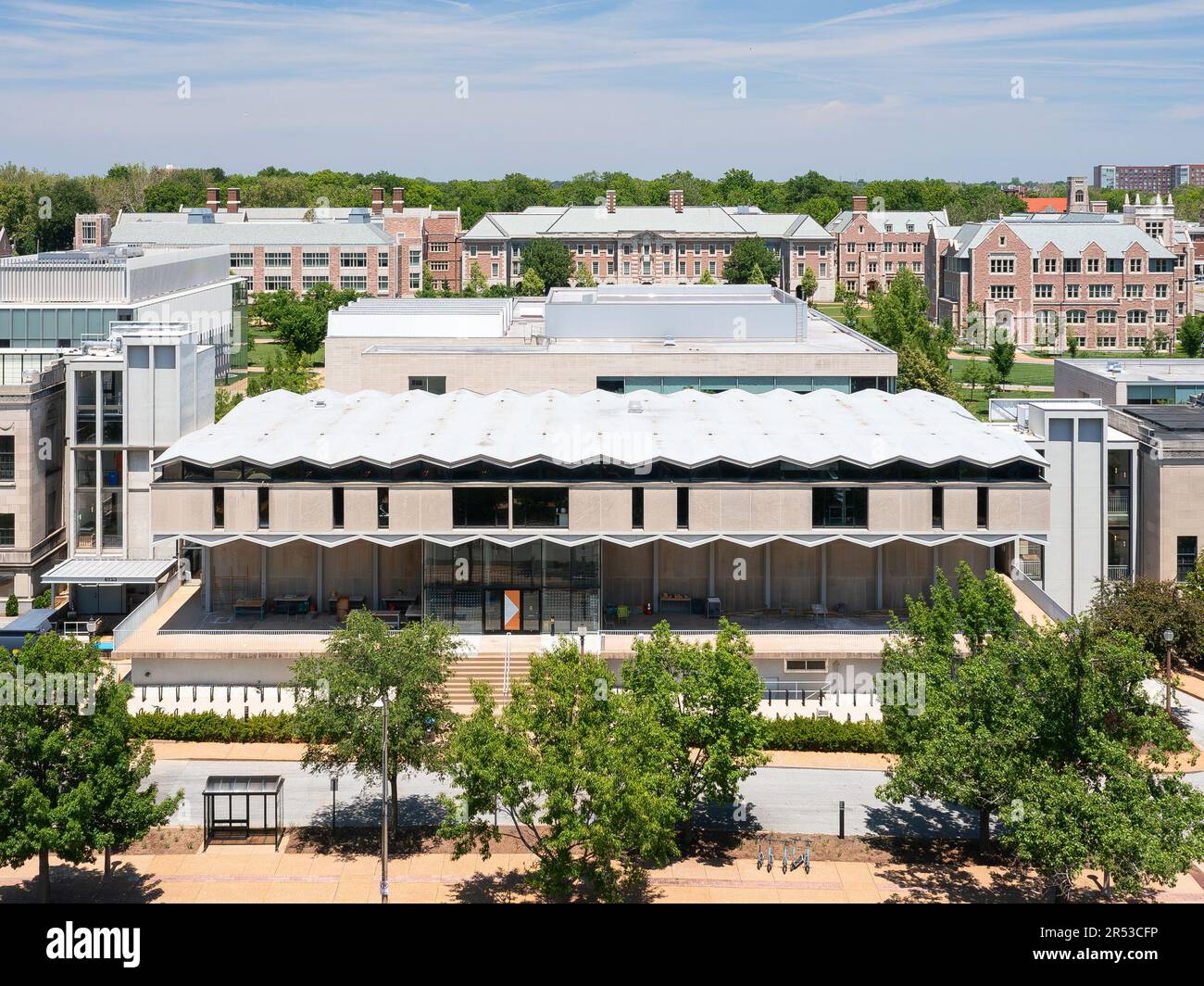 Steinberg Hall an der Washington University in St. Louis entworfen von Fumihiko Maki Stockfoto