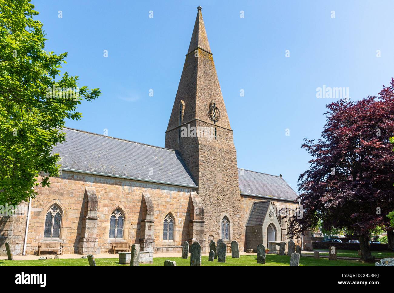 St John's Parish Church, La Rue des Landes, St John's Village, St John's Parish, Jersey, Kanalinseln Stockfoto