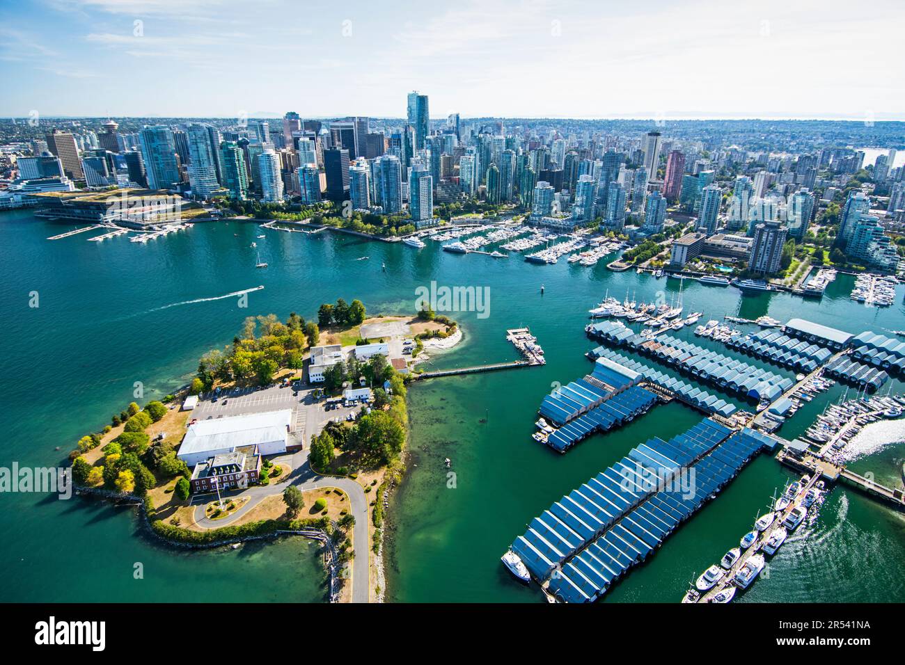 Luftaufnahme von Vancouver, BC, Kanada Stockfoto