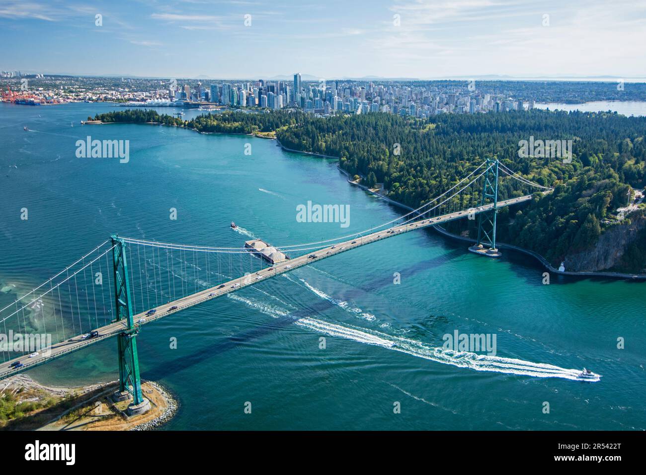 Luftaufnahme von Vancouver, BC, Kanada Stockfoto