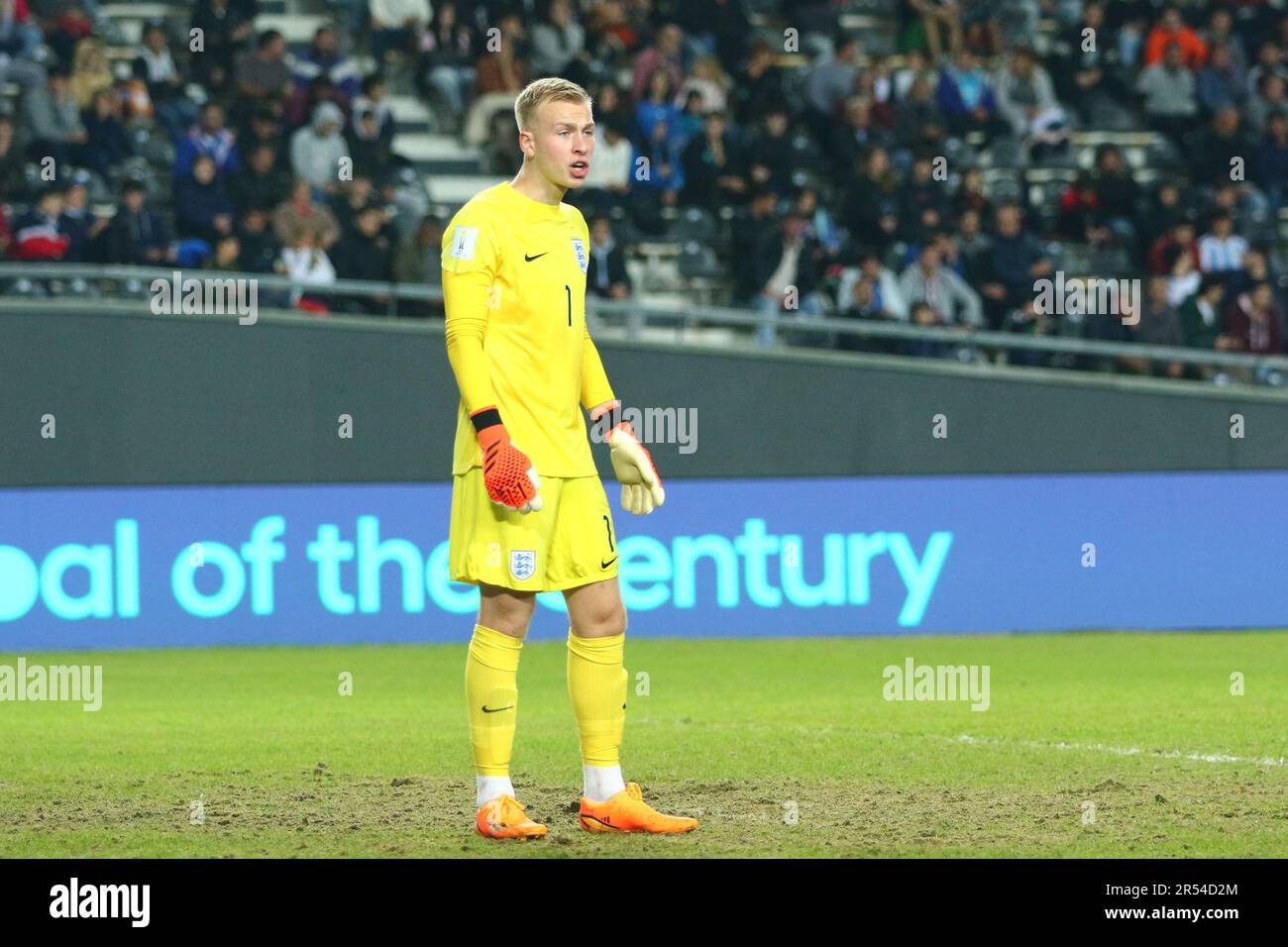 La Plata, Argentinien, 31. Mai 2023, Matthew Cox von England während des Spiels der sechzehnten FIFA-Weltmeisterschaft U20 im Diego Armando Maradona Stadium (Foto: Néstor J. Beremblum) Stockfoto