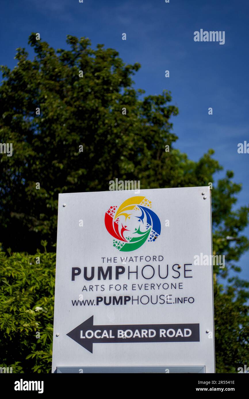 Pump House Theatre, Watford, Herts, England, Großbritannien Stockfoto