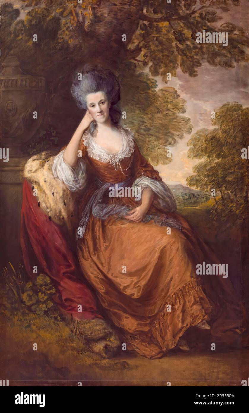 Thomas Gainsborough, Lady Anne Hamilton, Porträtgemälde 1777-1780 Stockfoto
