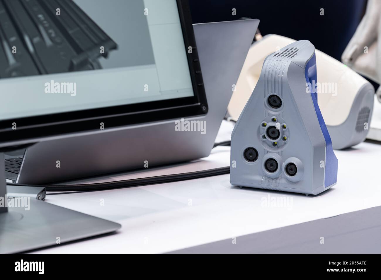 3D-Scanner für Reverse Engineering. Hochwertiges Foto Stockfoto