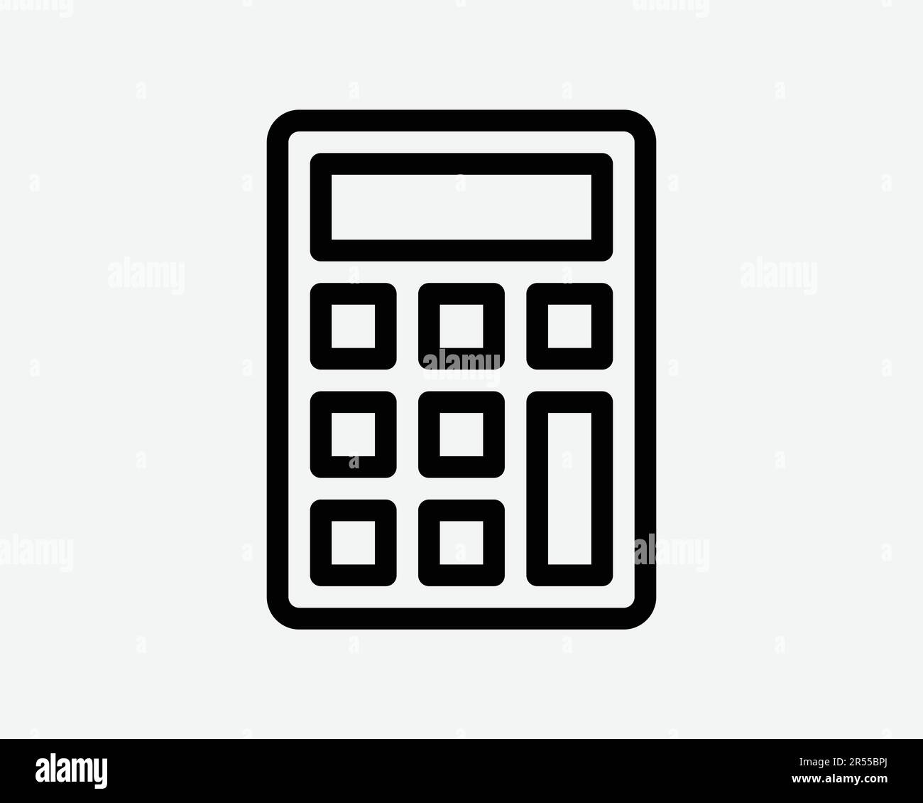 Symbol "Rechnerlinie". Math Finance Accounting Berechnung Berechnung Finanzbank Zeichen-Symbol Schwarze Grafik Illustration Clipart EPS-Vektor Stock Vektor