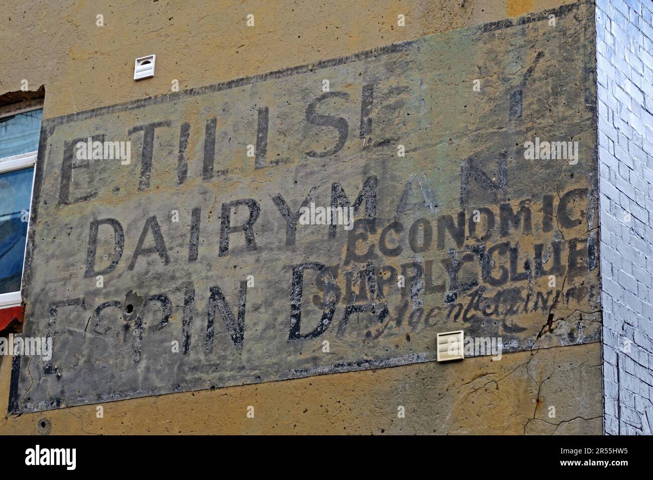 Tillsley, Edward, Dairymen, 120 Goodison Road, Goodison Rd, Liverpool, Merseyside, England, Großbritannien, L4 4EL Stockfoto