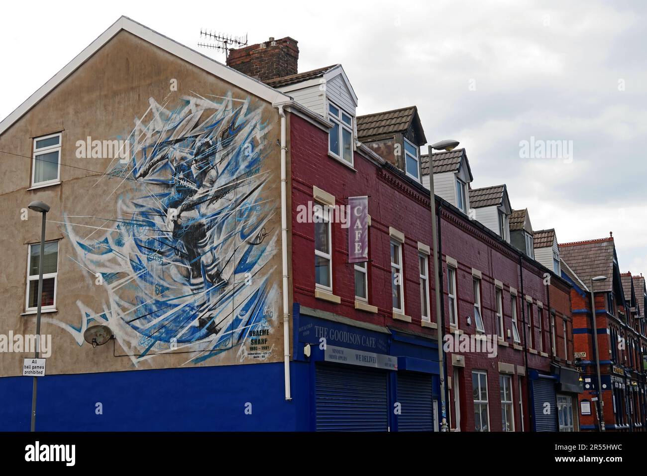 Graeme Sharp 1980-1991 , 425 ,150 Tore, EFC, Everton Football Club, Goodison Rd, Liverpool, Merseyside, England, Vereinigtes Königreich, L4 4EL Stockfoto