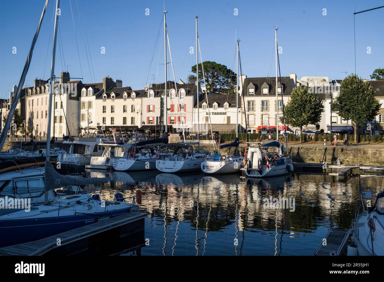 Vannes (Bretagne, Nord-West-Frankreich): die Marina Stockfoto