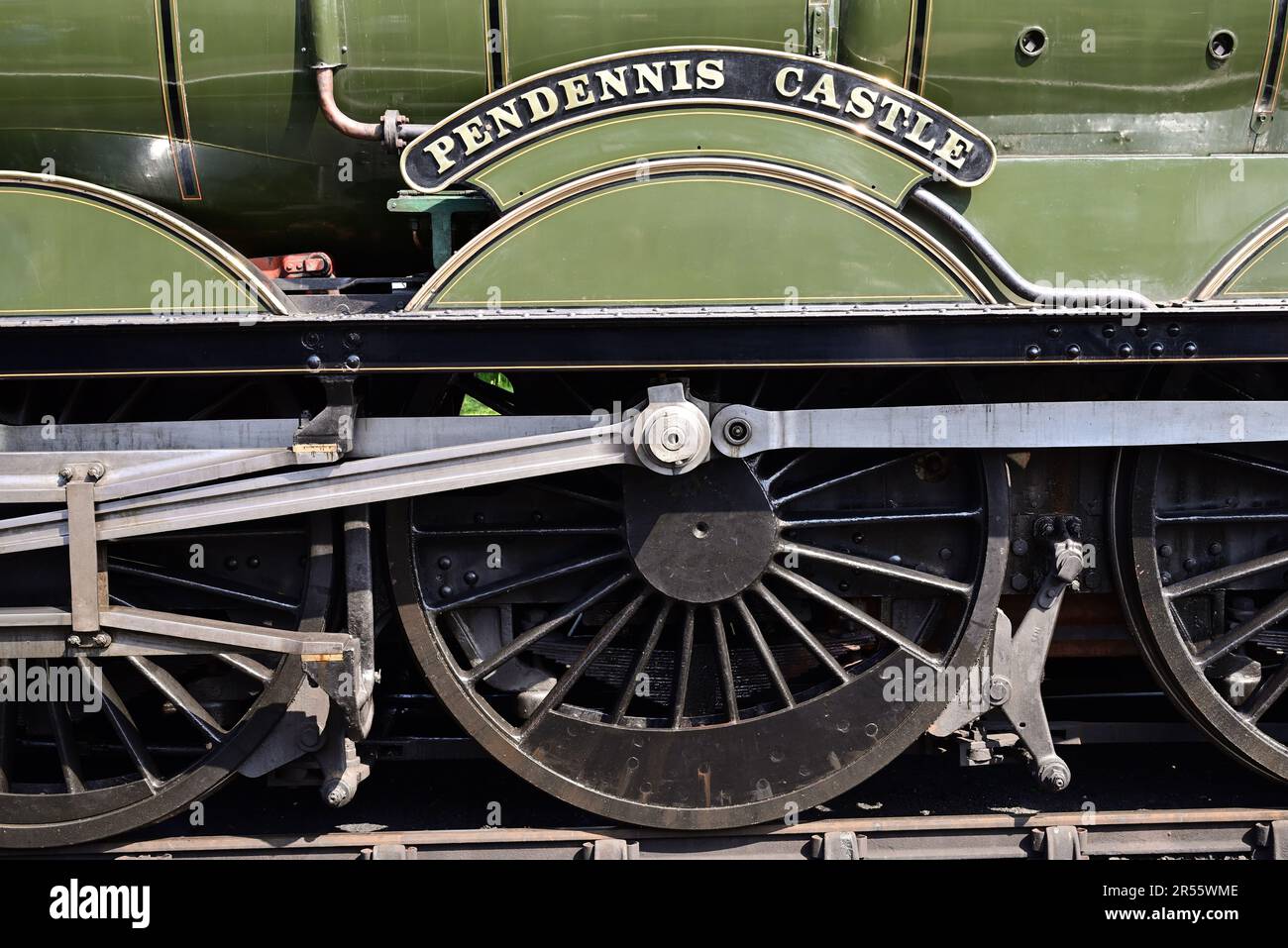 GWR 4073 Klasse Lokomotive Nr. 4079 Pendennis Castle am Cotswold Festival of Steam 2023 der Gloucestershire Warwickshire Steam Railway. Stockfoto