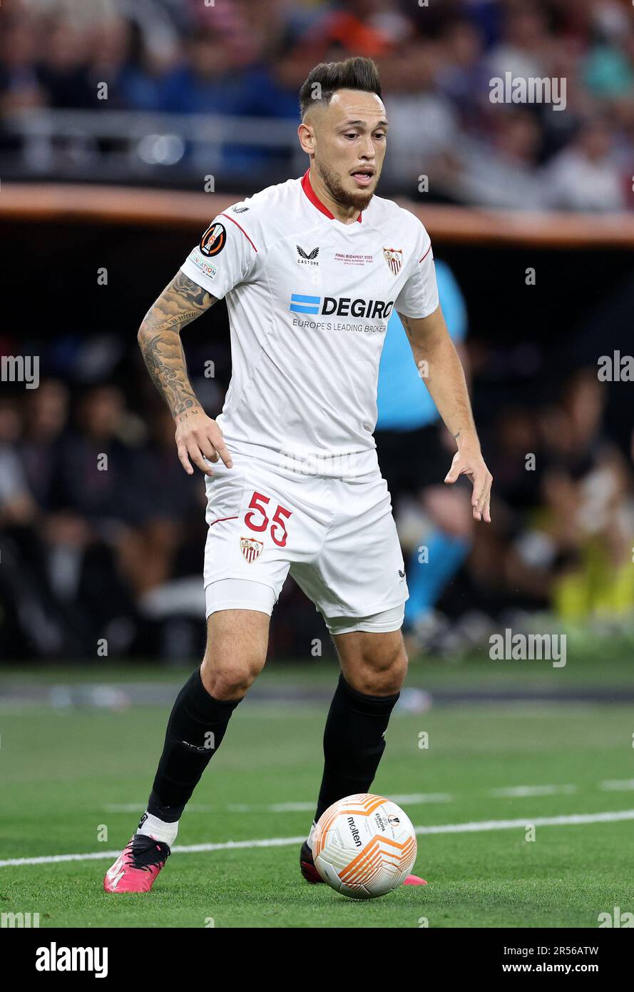 Budapest, Ungarn. 31. Mai 2023. Lucas Ocampos von Sevilla während des Finalspiels der UEFA Europa League in der Puskas Arena, Budapest. Das Bild sollte lauten: David Klein/Sportimage Credit: Sportimage Ltd/Alamy Live News Stockfoto