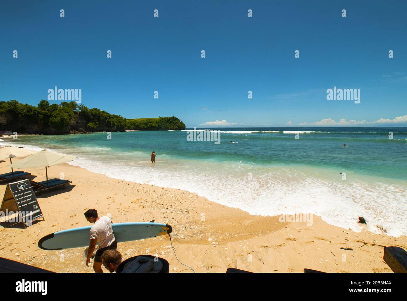 Strand in Canggu, Insel Bali, Indonesien. Stockfoto