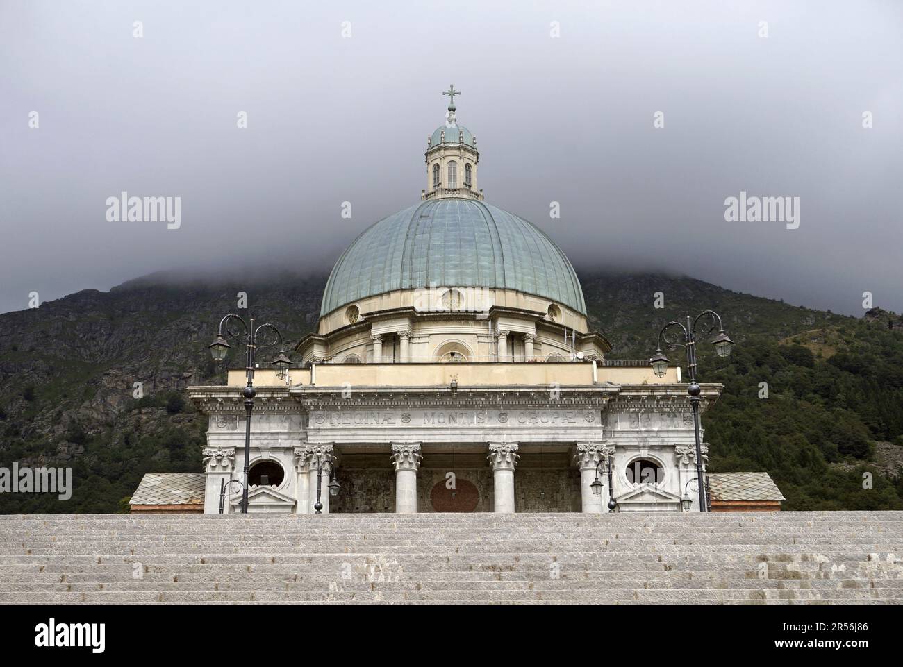 Oropa Sanctuary, Basilica Superiore oder Basilica Nuova, Biella Provinz, Piemont Italien Stockfoto