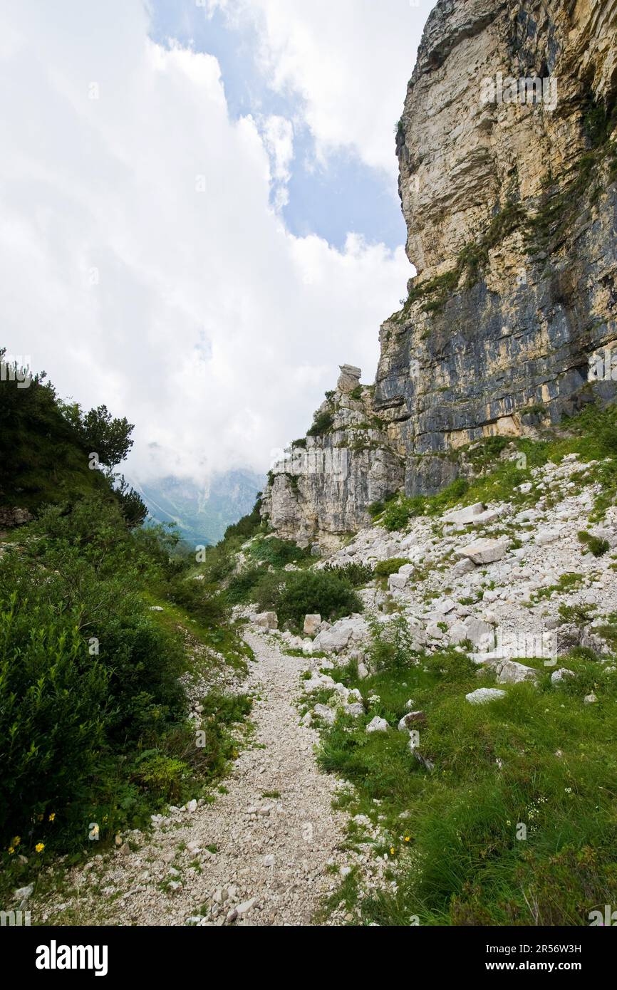 Recoaro Terme. Campogrosso-Pass Stockfoto