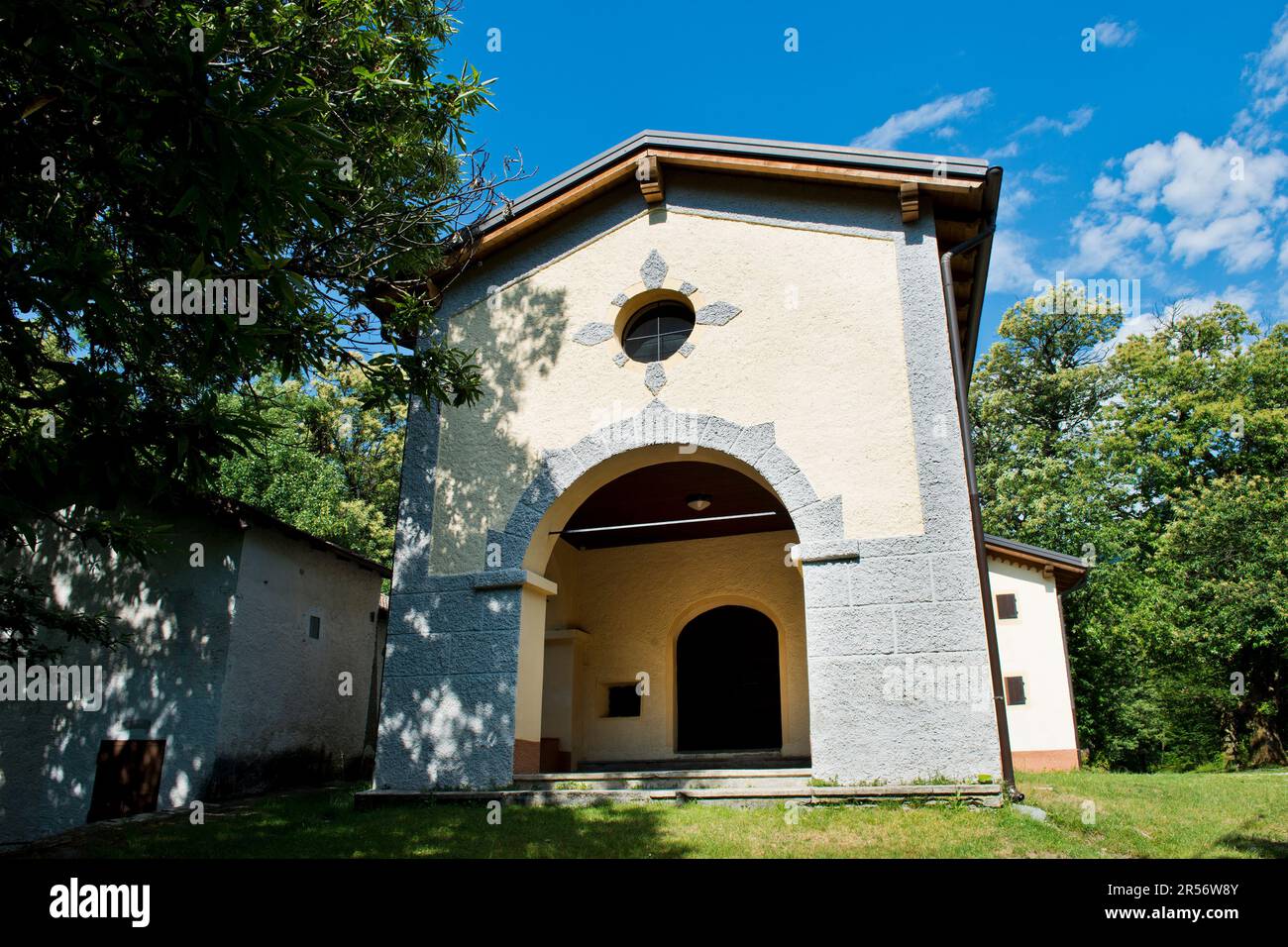 Italien. Lombardei. Villatico-Colico. St. Rocco Kirche Stockfoto