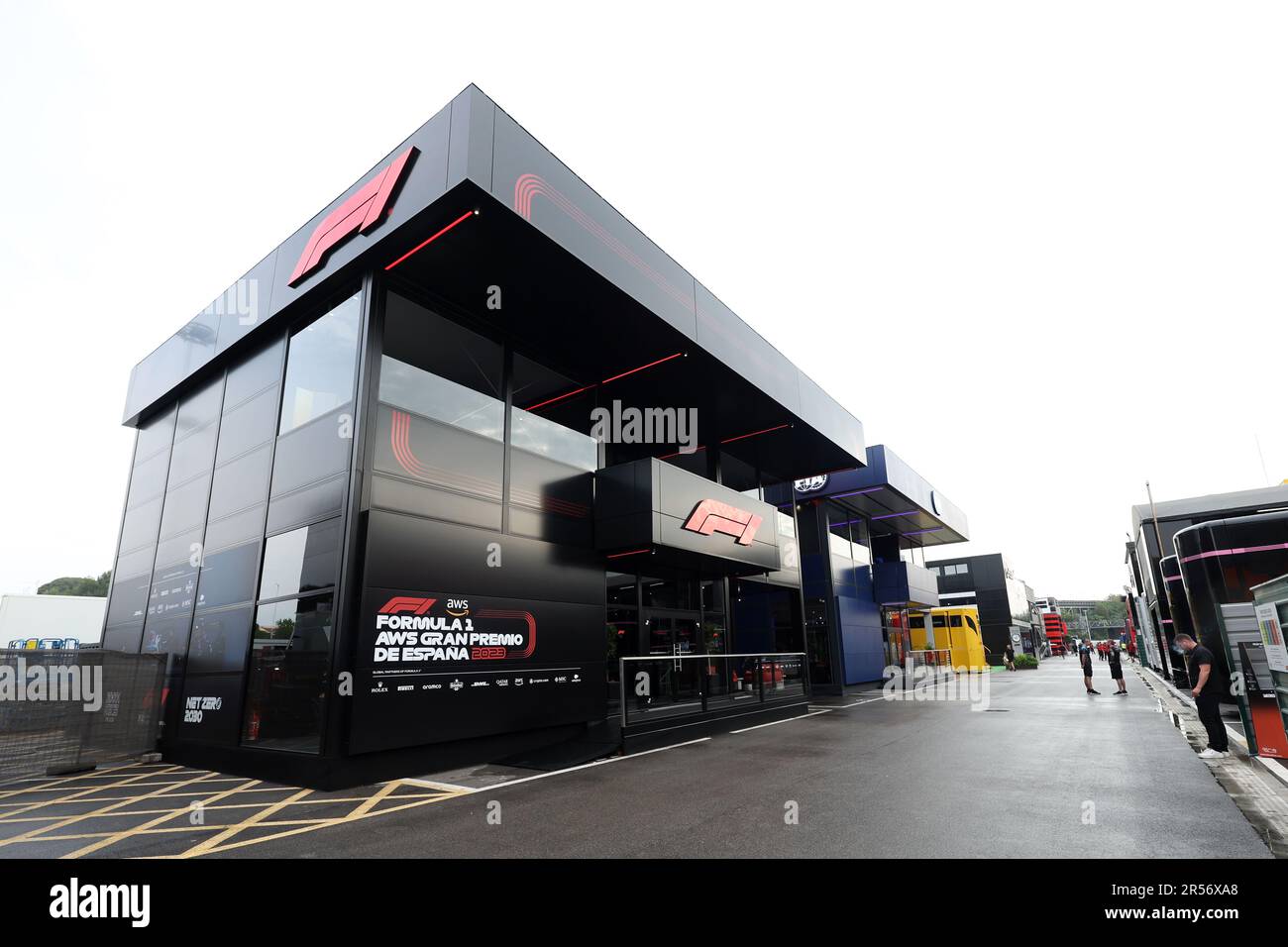 Barcelona, Spanien. 01. Juni 2023. F1 Wohnmobil auf der Koppel. 01.06.2023. Formel-1-Weltmeisterschaft, Rd 8, Spanischer Grand Prix, Barcelona, Spanien, Vorbereitungstag. Das Foto sollte wie folgt lauten: XPB/Press Association Images. Kredit: XPB Images Ltd/Alamy Live News Stockfoto