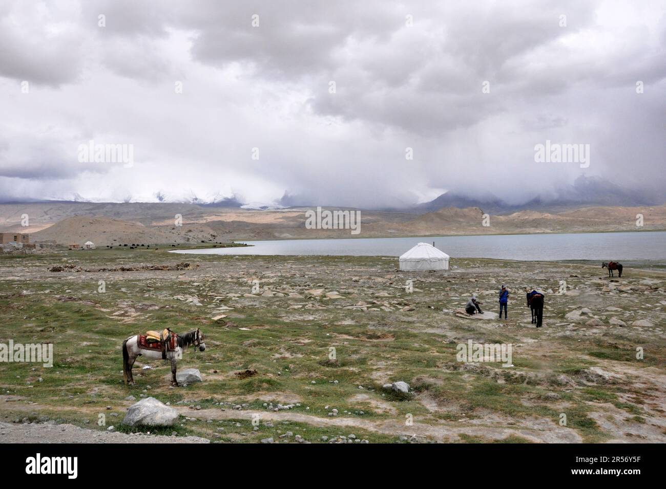 China. Xinjiang. karakul-See Stockfoto