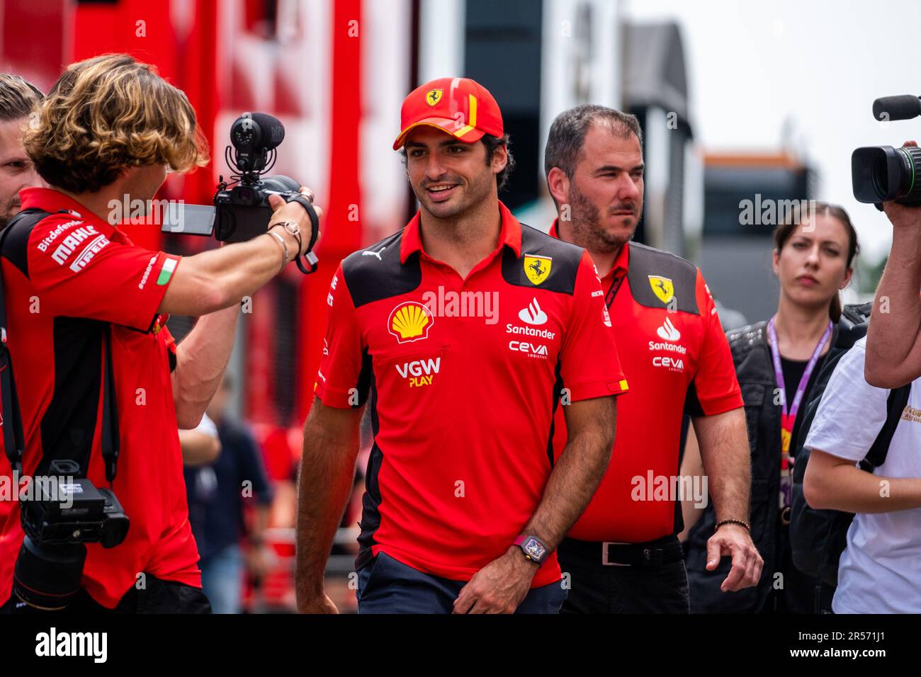 Circuit de Barcelona-Catalunya, Barcelona, SpainMonaco, 1. Juni 2023: Carlos Sainz, während des Formel-1-Grand Prix von Monaco Stockfoto
