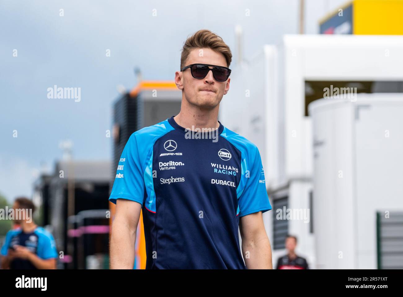 Circuit de Barcelona-Catalunya, Barcelona, SpainMonaco, 1. Juni 2023: Logan SarSergeant, während des Formel-1-Grand Prix von Monaco Stockfoto