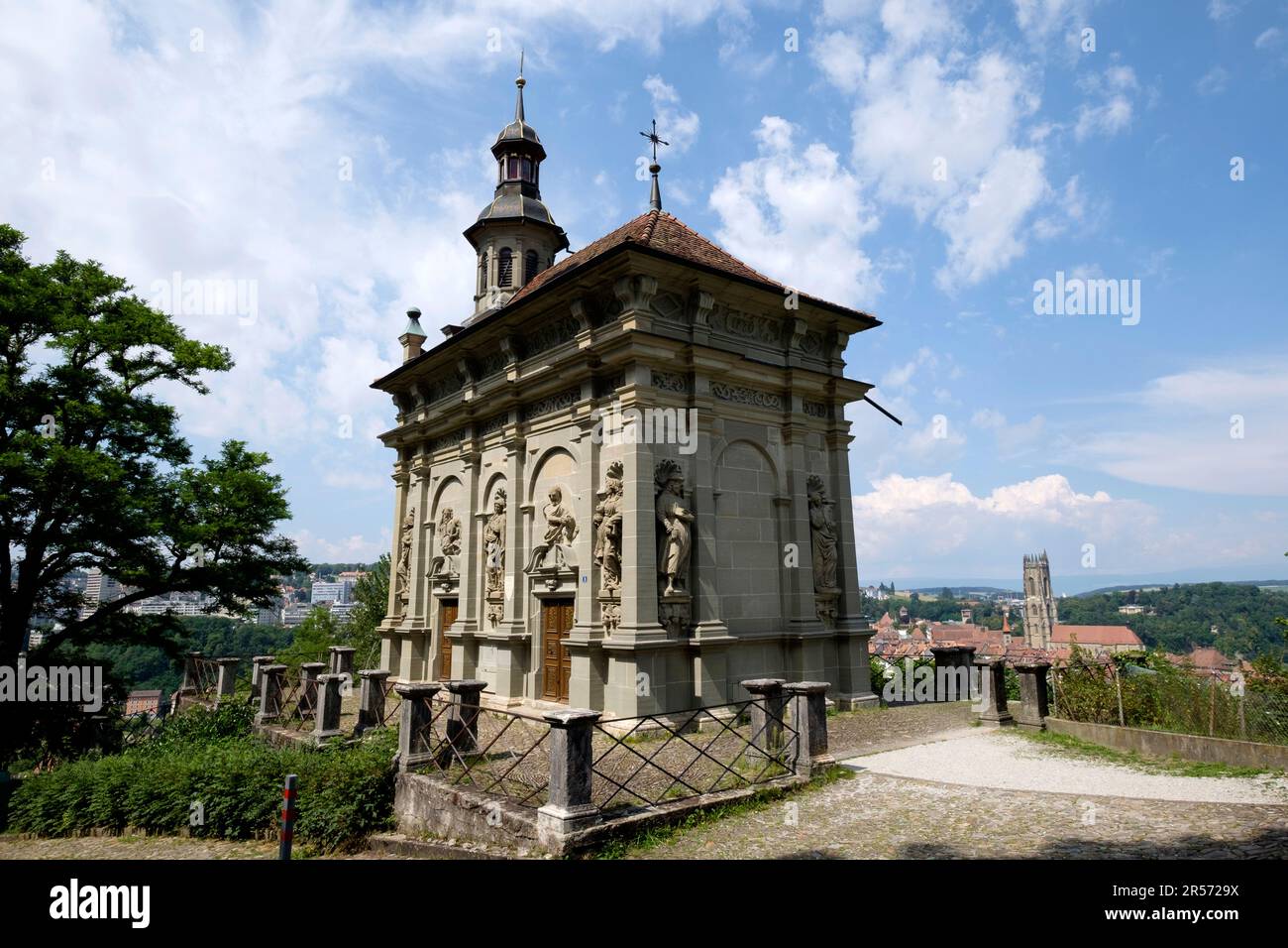 Die Schweiz. Kanton Fribourg. Freiburg Stockfoto