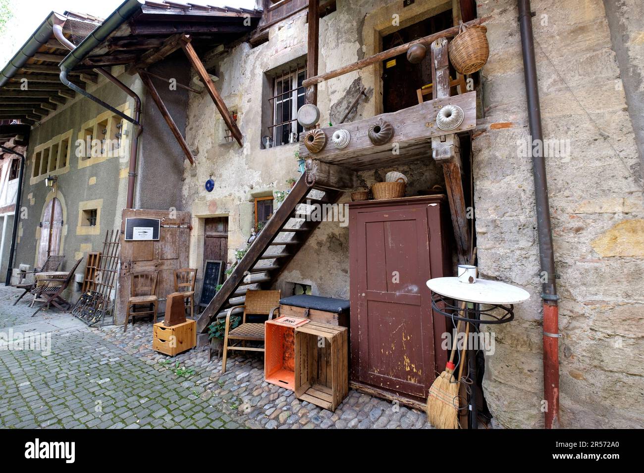 Murten. Kanton friburgo. Die Schweiz Stockfoto