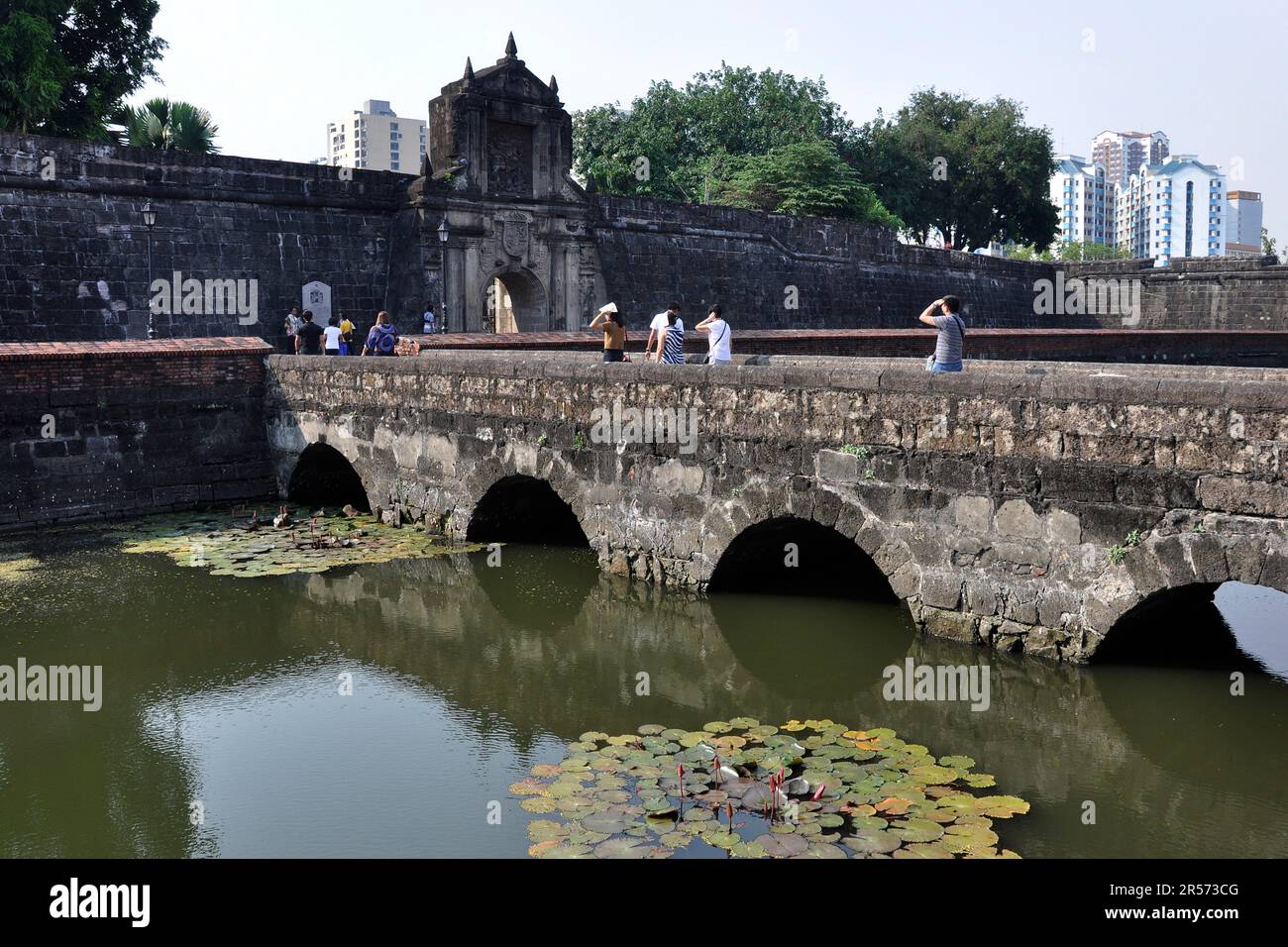 Philippinen. Die Insel Luzon. Manila. Festung Santiago Stockfoto