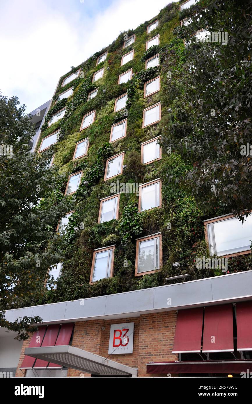 B3 Virrey. Hotel. Bogota. Reisen. Traditionell. Nach Süden. Menschen. Im Freien. Niemand. Latein. Geschichte. Geografie. Tag. Kolumbien. Stadt. Anden. Amerika Stockfoto