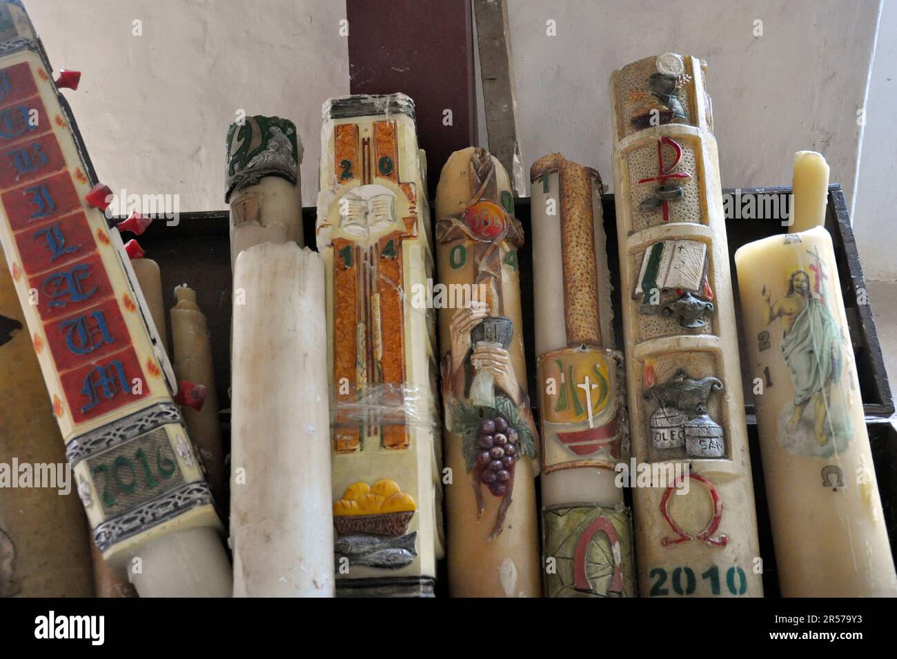 Niemand. Latein. Geschichte. Geografie. Tag. Kolumbien. Stadt. Anden. Amerika. Im Freien. Menschen. Nach Süden. Traditionell. Reisen. De Leyva. Villa De Leyva. Kloster. Religion Stockfoto