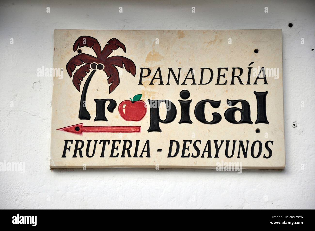 Tag. Kolumbien. Stadt. Anden. Amerika. Geografie. Geschichte. Latein. Niemand. Im Freien. Menschen. Nach Süden. Traditionell. Reisen. De Leyva. Villa De Leyva. Panaderia. Tropisch Stockfoto