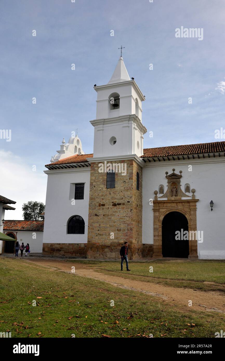 Tag. Kolumbien. Stadt. Anden. Amerika. Geografie. Geschichte. Latein. Niemand. Im Freien. Menschen. Nach Süden. Traditionell. Reisen. De Leyva. Villa De Leyva. Kolonialstil Stockfoto