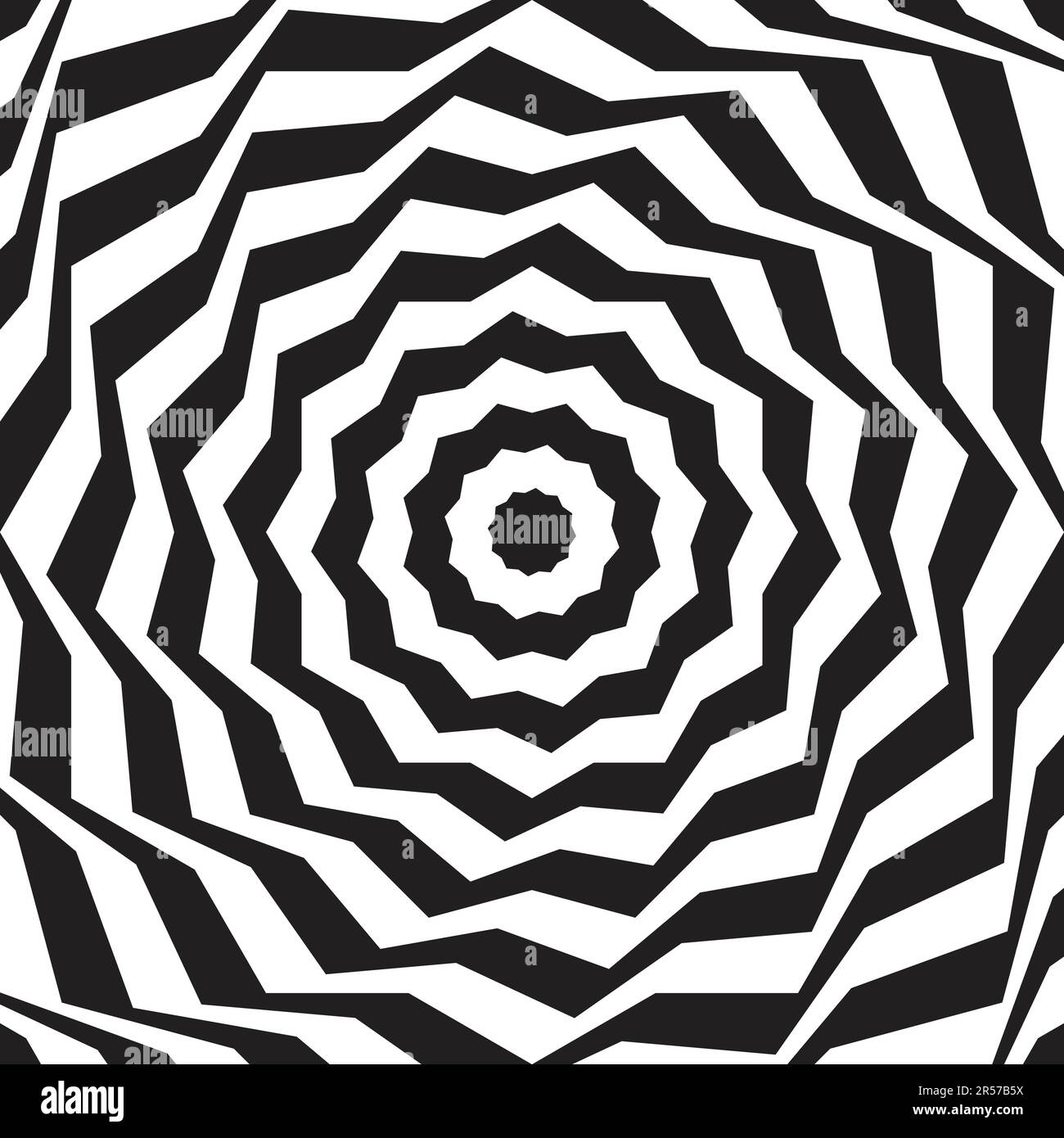 Hintergrund mit abstrakten geometrischen Mustern mit schwarzen und weißen Blumenformen Stock Vektor