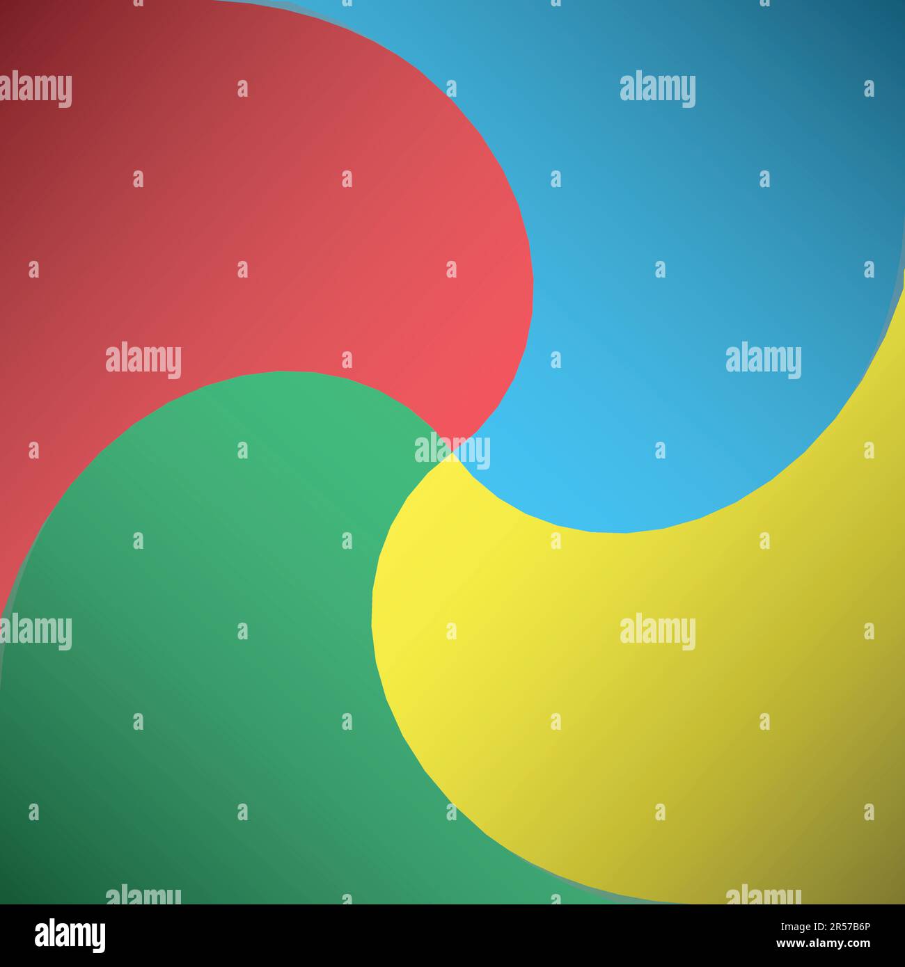 Abstrakter farbenfroher Hintergrund mit leuchtenden Farben in Rot, Blau, Grün und Gelb Stock Vektor Abstrakter farbenfroher Hintergrund mit leuchtenden Farben in Rot, Blau, Grün und Gelb Stock Vektor