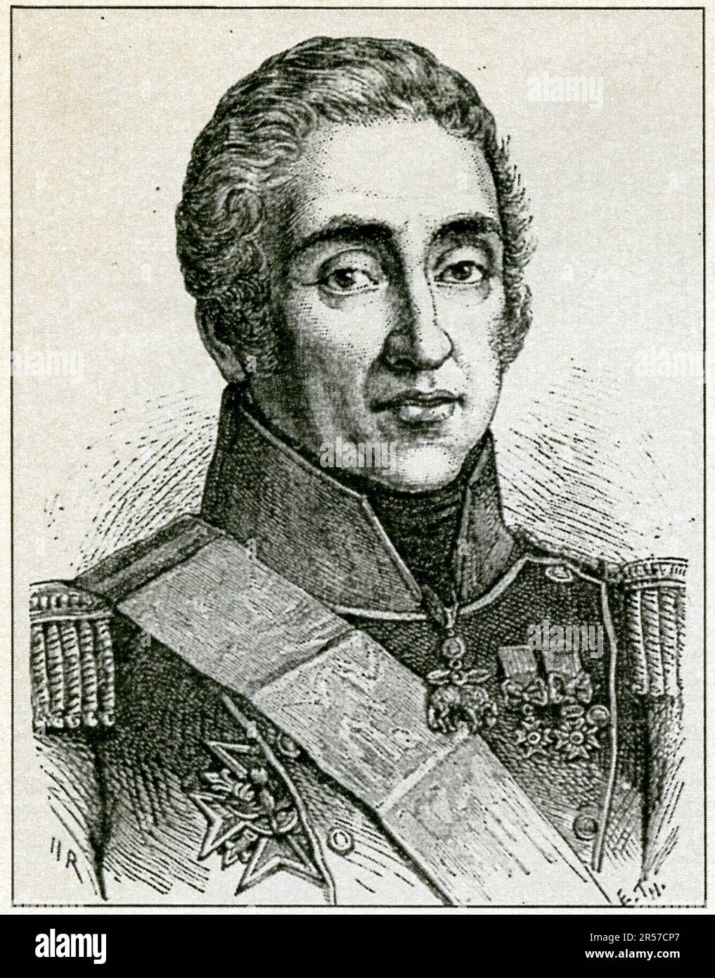 Francois-René, vicomte de Chateaubriand, né le 4 septembre 1768 à Saint-Malo et mort le 4 juillet 1848 à Paris, est un écrivain, mémorialiste et ho Stockfoto