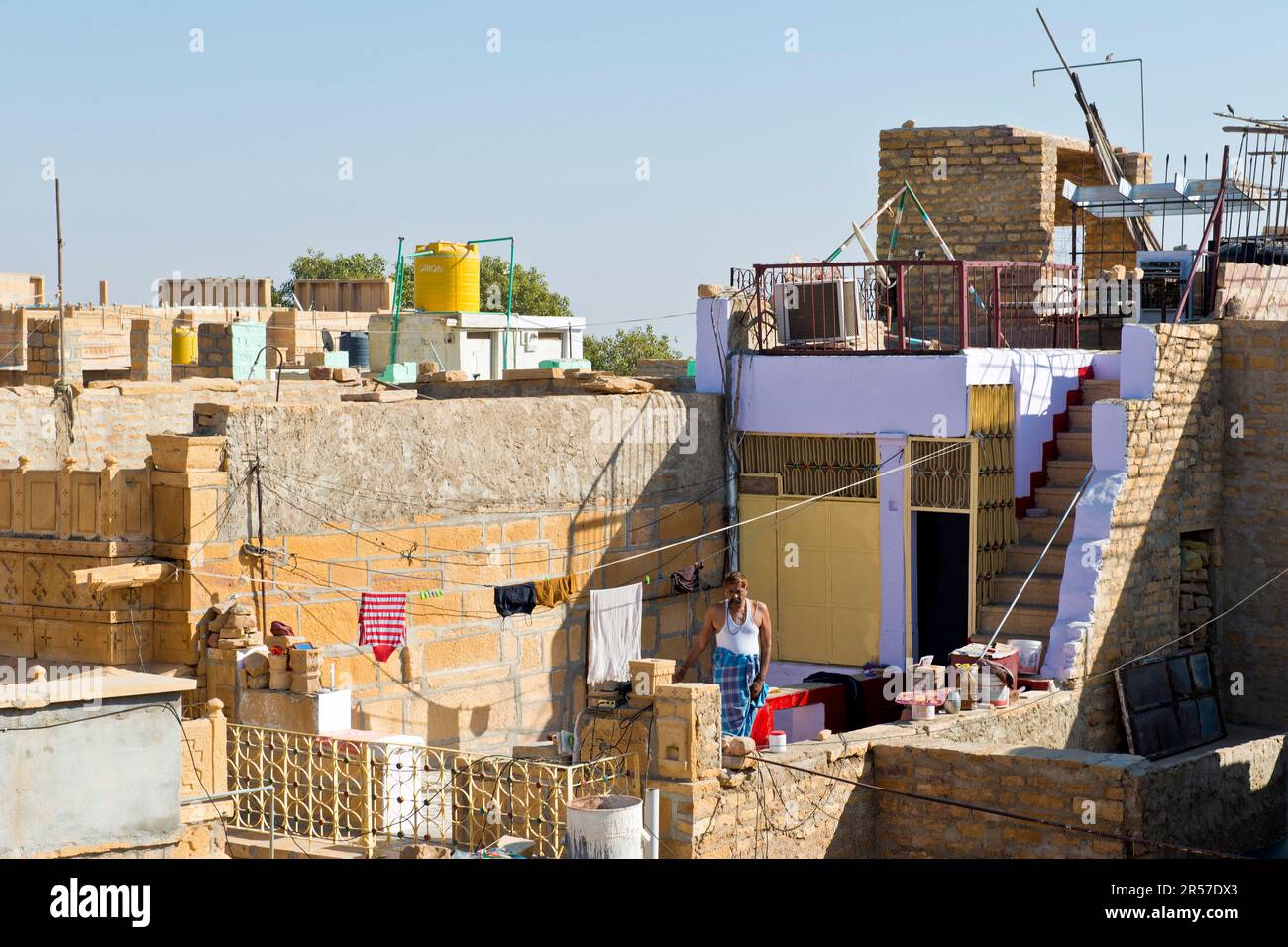 Indien. Rajasthan. Jaisalmer. Querformat Stockfoto