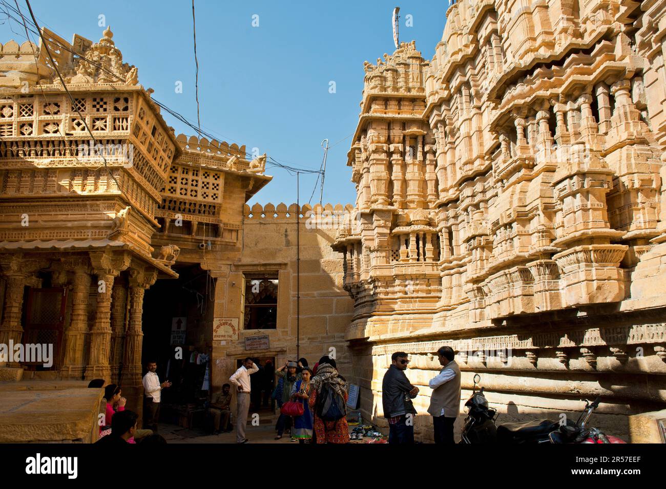 Indien. Rajasthan. Jaisalmer. Jain-Tempel Stockfoto