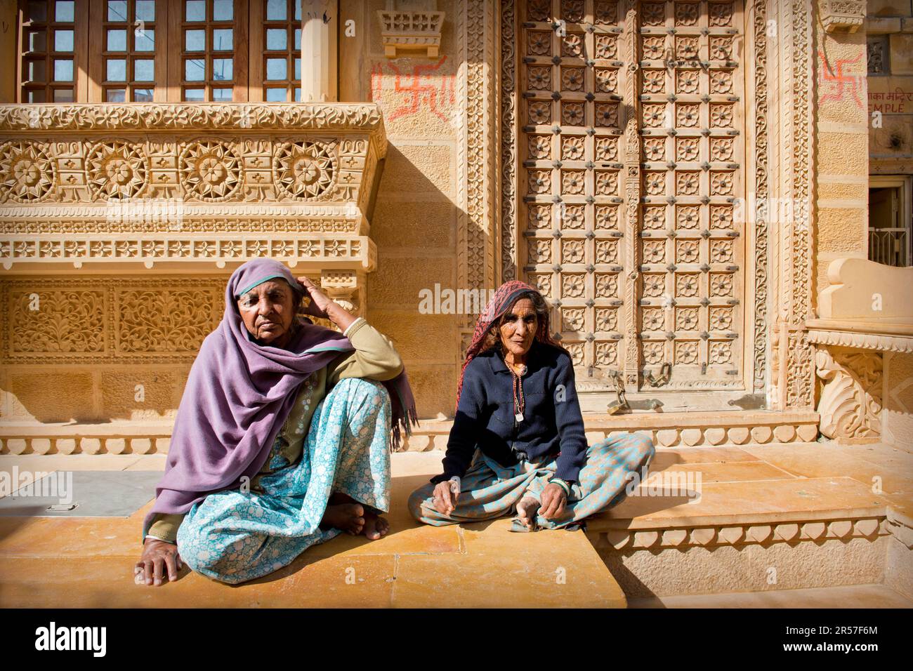 Indien. Rajasthan. Jaisalmer. Frauen Stockfoto
