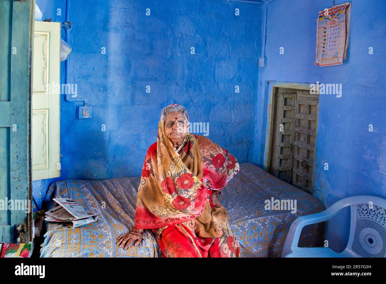 Indien. Rajasthan. Jaisalmer. Porträt Stockfoto