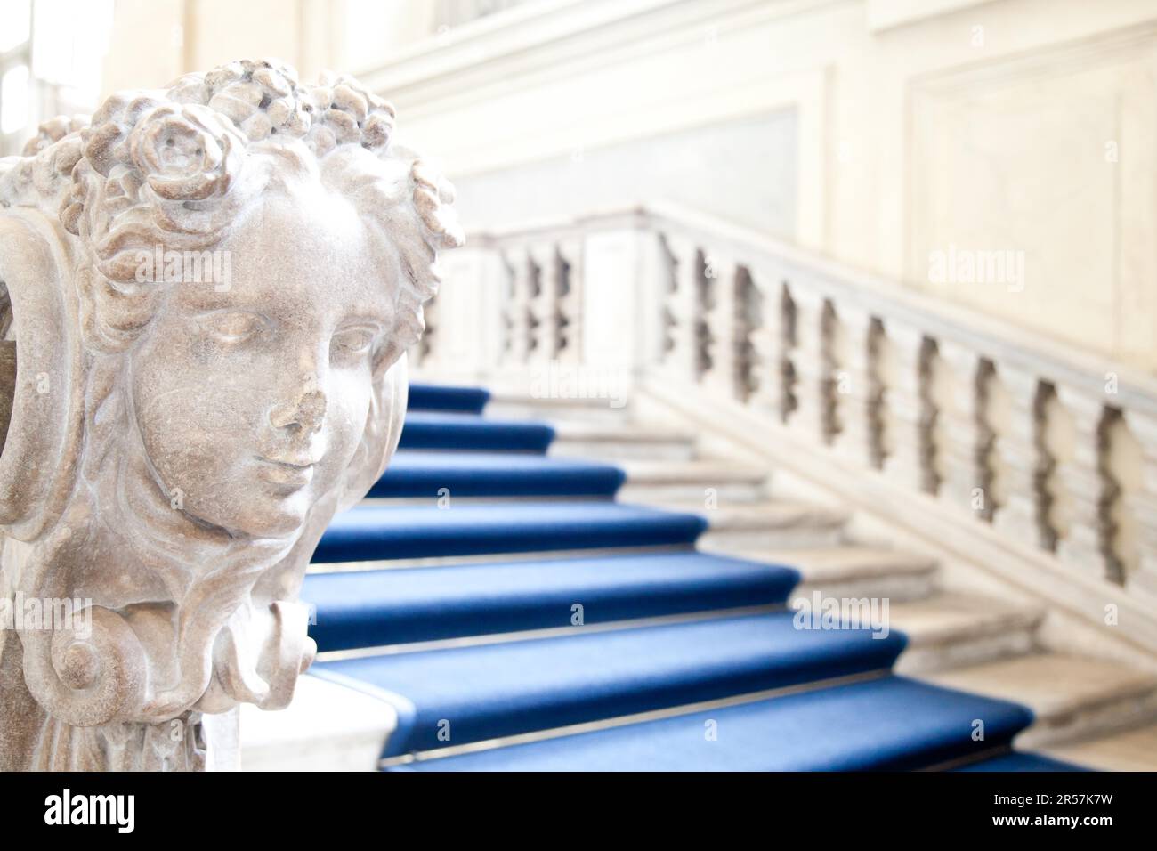 Italien - Torino. Inneren des Palazzo Madama Königspalast Stockfoto