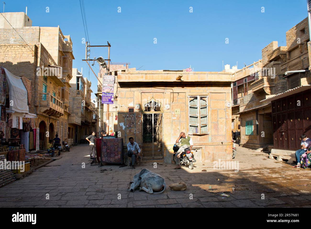 Indien. Rajasthan. Jaisalmer. Das tägliche Leben Stockfoto
